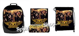 Hurá do školy - sada AEROSMITH - Band (ruksak, peračník a vak na prezuvky)