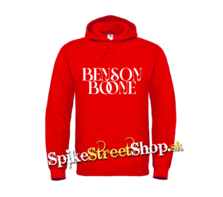 BENSON BOONE - Logo Singer - červená pánska mikina