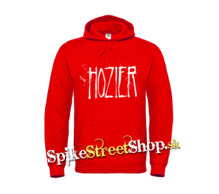 HOZIER - Logo Singer - červená pánska mikina