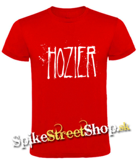 HOZIER - Logo - červené pánske tričko