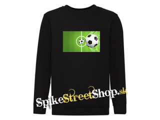 FUTBAL - Football Motive 1 - čierna detská mikina bez kapuce