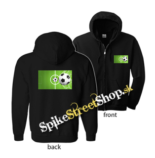 FUTBAL - Football Motive 1 - čierna detská mikina na zips
