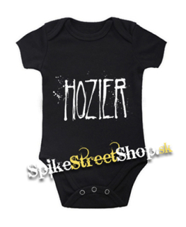 HOZIER - Logo Singer - čierne detské body