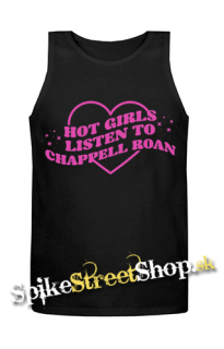 CHAPPELL ROAN - Hot Girls Listen To Chappell Roan - Mens Vest Tank Top - čierne