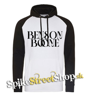 BENSON BOONE - Logo Singer - čiernobiela pánska mikina