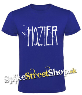 HOZIER - Logo Singer - kráľovskymodré pánske tričko