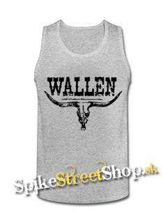 MORGAN WALLEN - Country Music Crest - Mens Vest Tank Top - šedé