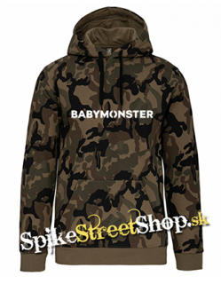 BABYMONSTER - Logo Kpop Band - maskáčová pánska mikina