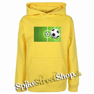 FUTBAL - Football Motive 1 - žltá detská mikina