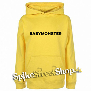 BABYMONSTER - Logo Kpop Band - žltá pánska mikina