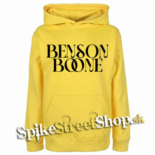 BENSON BOONE - Logo Singer - žltá pánska mikina