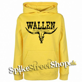 MORGAN WALLEN - Country Music Crest - žltá pánska mikina
