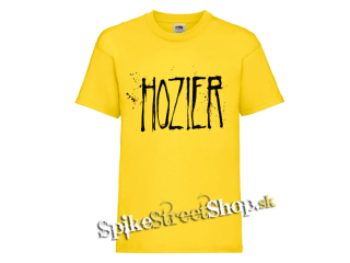 HOZIER - Logo Singer - žlté pánske tričko