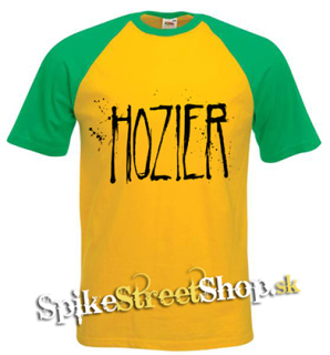 HOZIER - Logo Singer - žltozelené pánske tričko