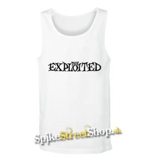 THE EXPLOITED - Logo - Mens Vest Tank Top - biele