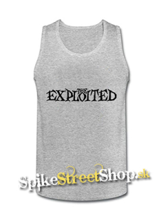THE EXPLOITED - Logo - Mens Vest Tank Top - šedé