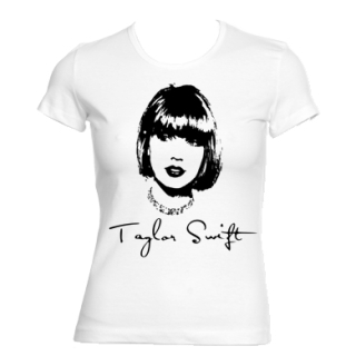 TAYLOR SWIFT - Signature Portrait - biele dámske tričko
