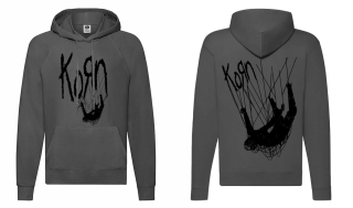 KORN - The Nothing - šedá pánska mikina KLOKANKA
