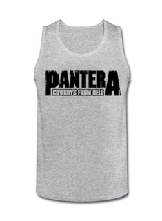 PANTERA - Cowboys From Hell - Mens Vest Tank Top - šedé