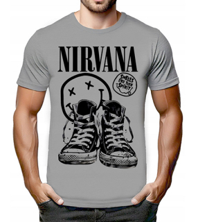 NIRVANA - Smells Like Ten Spirit - šedé pánske tričko
