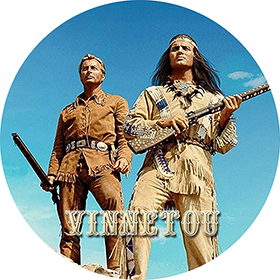 WINNETOU - Motive 3 - okrúhla podložka pod pohár