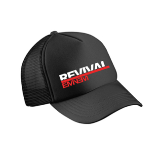 EMINEM - Revival - čierna sieťkovaná šiltovka model "Trucker Cap"