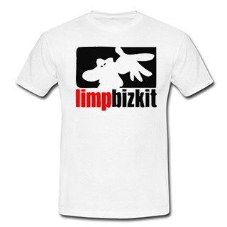 LIMP BIZKIT - Spray Logo Red Black - biele detské tričko