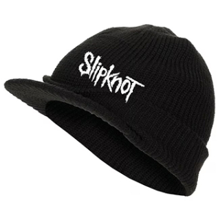 SLIPKNOT - Patched Black Beanie - zimná čiapka so šiltom (Výpredaj)