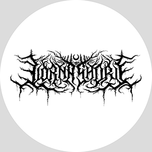 LORNA SHORE - Logo Black - okrúhla podložka pod pohár