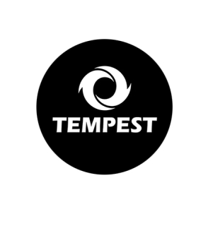 TEMPEST - White Logo Kpop Band - odznak