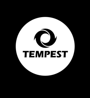 TEMPEST - Black Logo Kpop Band - okrúhla podložka pod pohár