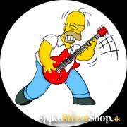 HOMER SIMPSON s gitarou - odznak
