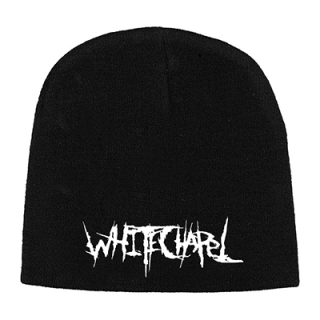 Čierna zimná čiapka WHITECHAPEL - Logo