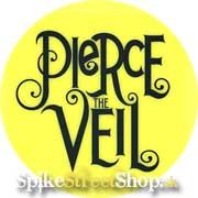 PIERCE THE VEIL - Logo Yellow Background - odznak
