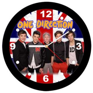 ONE DIRECTION - UK Flag & Band - nástenné hodiny 