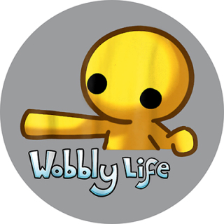 WOBBLY LIFE - Grey - okrúhla podložka pod pohár
