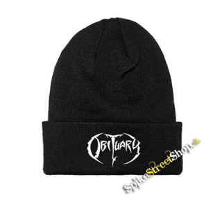 OBITUARY - Logo - zimná čiapka