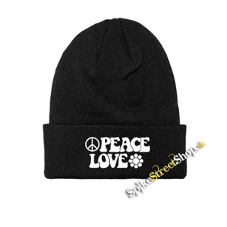 PEACE LOVE - zimná čiapka