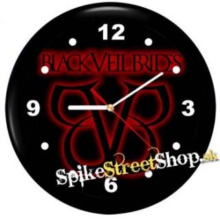 BLACK VEIL BRIDES - Red Logo - nástenné hodiny