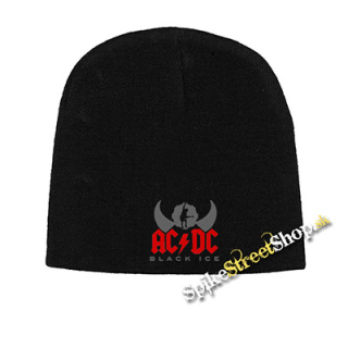 Čierna zimná čiapka AC/DC - Black Ice Angus Silhouette