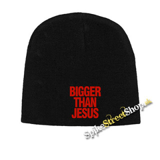 Čierna zimná čiapka BIGGER THAN JESUS