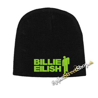 Čierna zimná čiapka BILLIE EILISH - Logo & Stickman