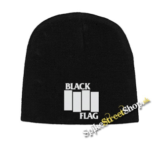 Čierna zimná čiapka BLACK FLAG - Logo Crest