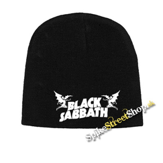 Čierna zimná čiapka BLACK SABBATH - White Logo