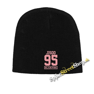 Čierna zimná čiapka BLACKPINK - JISOO 95 - Pink Number Years