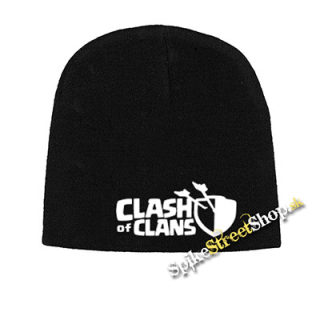 Čierna zimná čiapka CLASH OF CLANS - Logo