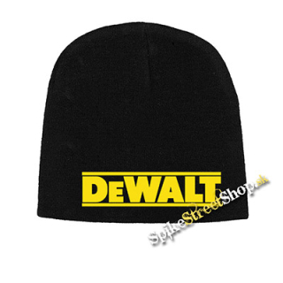 Čierna zimná čiapka DEWALT - Yellow Logo