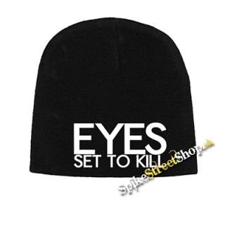 Čierna zimná čiapka EYES SET TO KILL - Logo