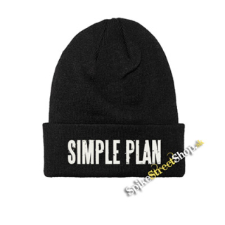 SIMPLE PLAN - White Logo - zimná čiapka
