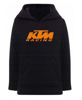 KTM RACING - Orange Logo - čierna pánska mikina